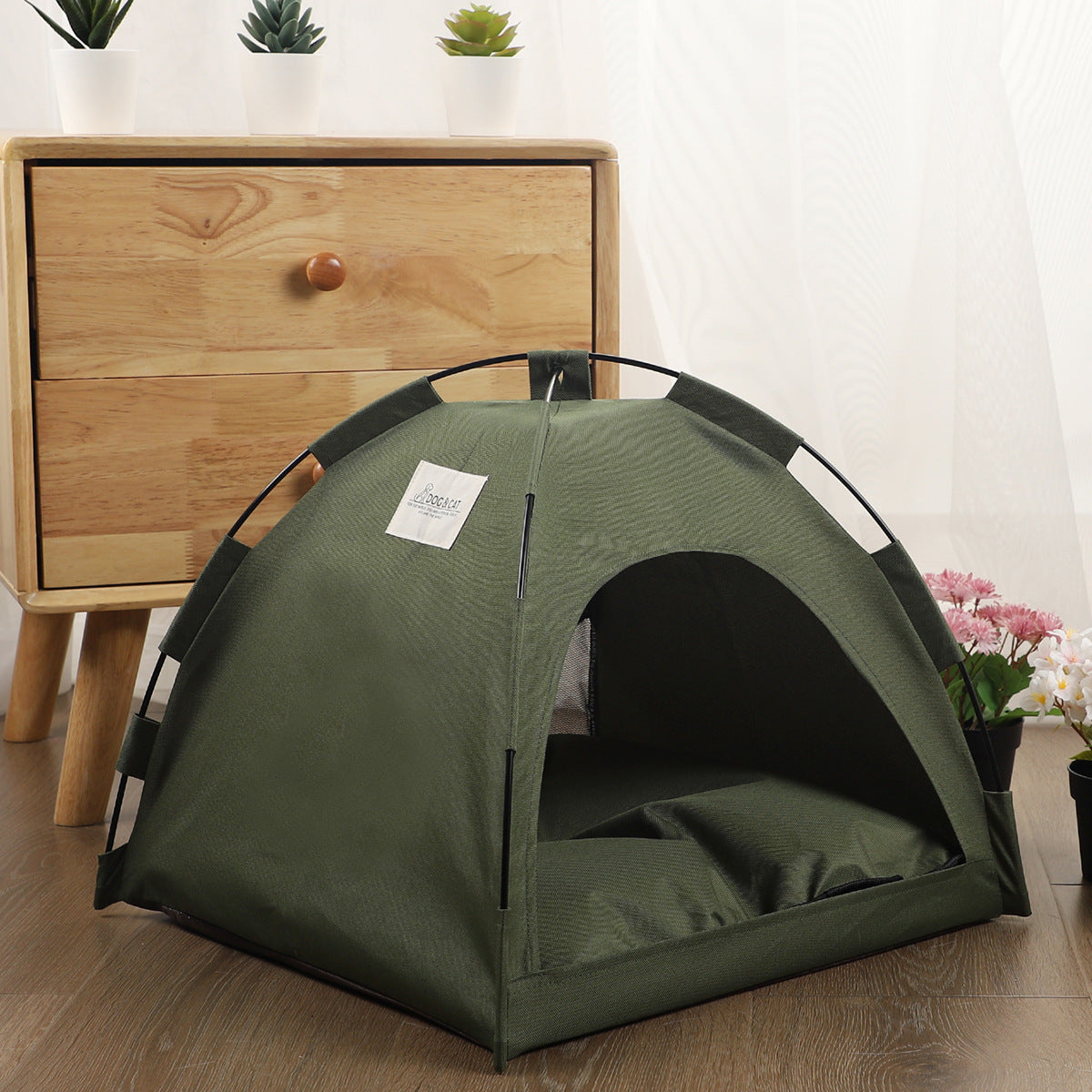 Portable Pet Tent Bed – Indoor/Outdoor Cozy House for Cats & Dogs
