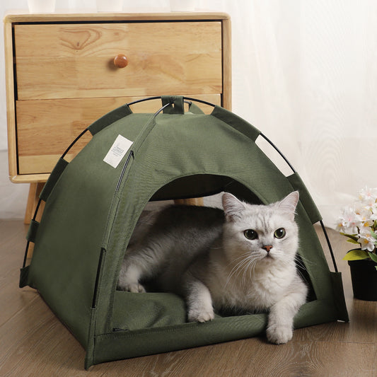 Portable Pet Tent Bed – Indoor/Outdoor Cozy House for Cats & Dogs