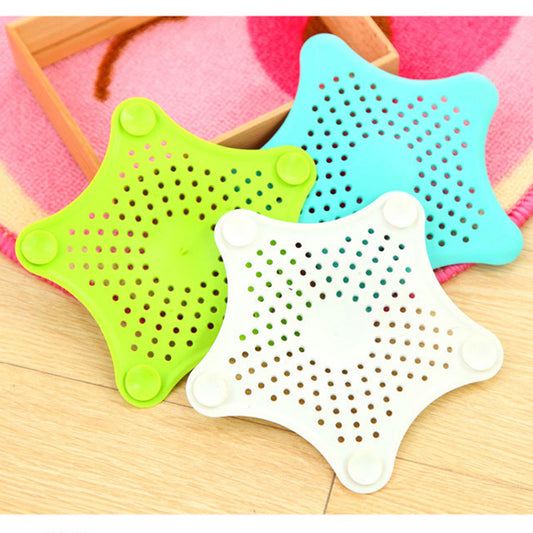 3-Pack Starfish Silicone Drain Hair Catcher – Shower & Sink Strainer